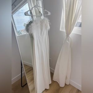 ELLIATT White Fur Romper